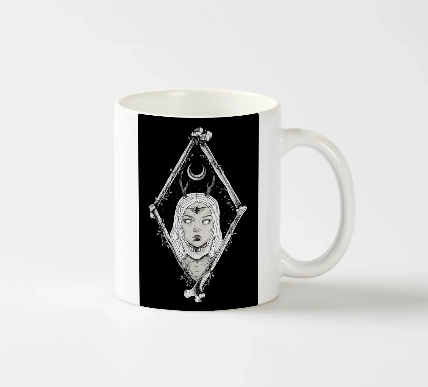 Bones ceramic mug by Alejandra Sáenz