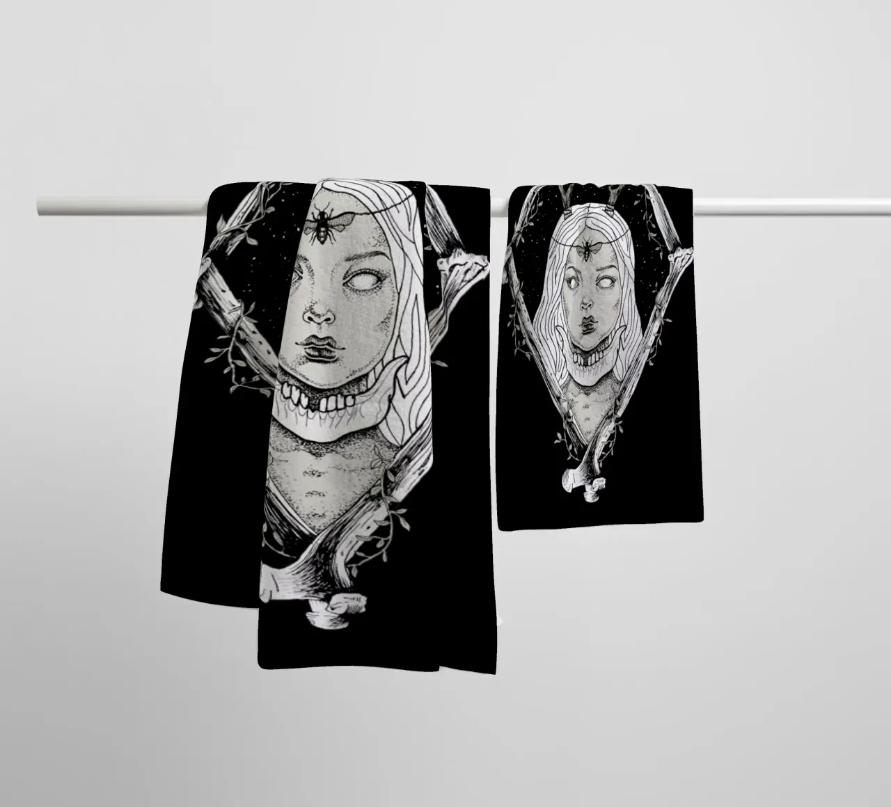 Bones towel by Alejandra Sáenz