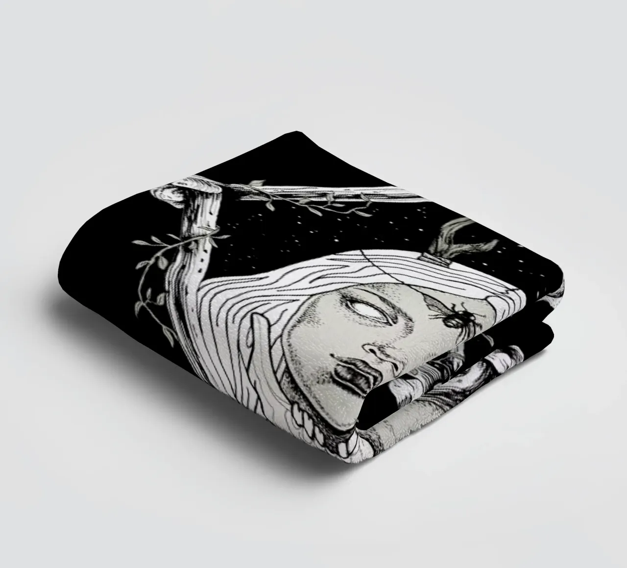 Bones towel by Alejandra Sáenz