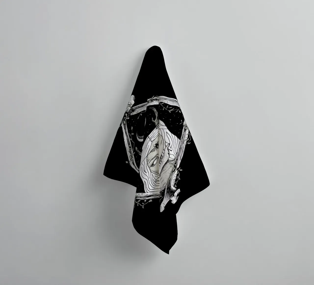 Bones towel by Alejandra Sáenz