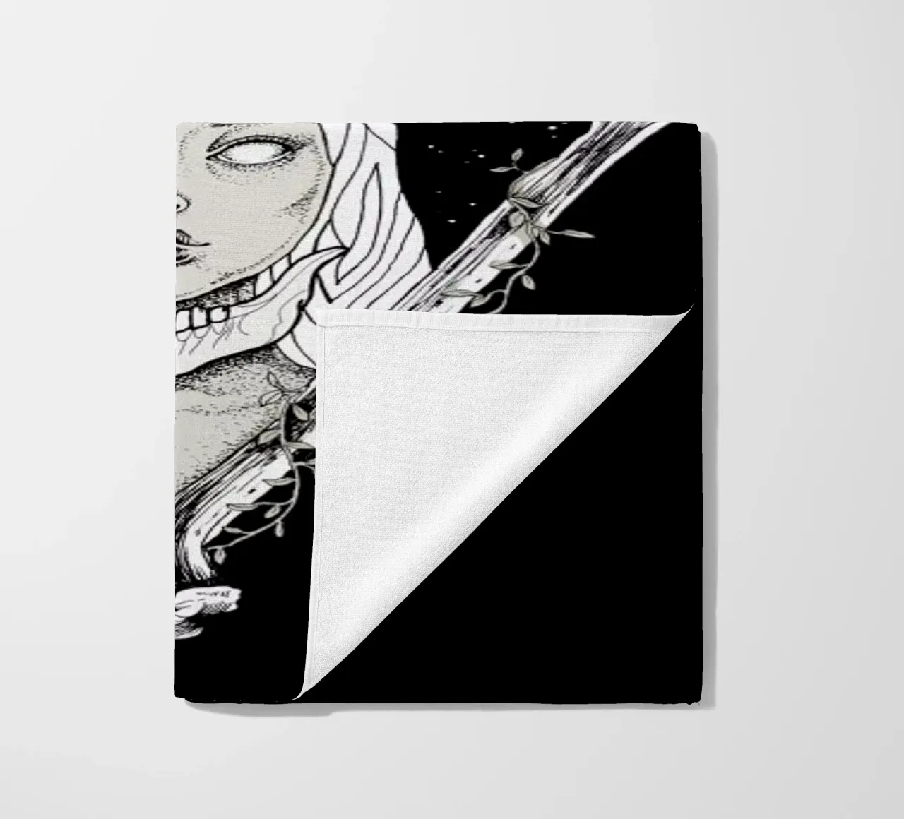 Bones beach towel by Alejandra Sáenz