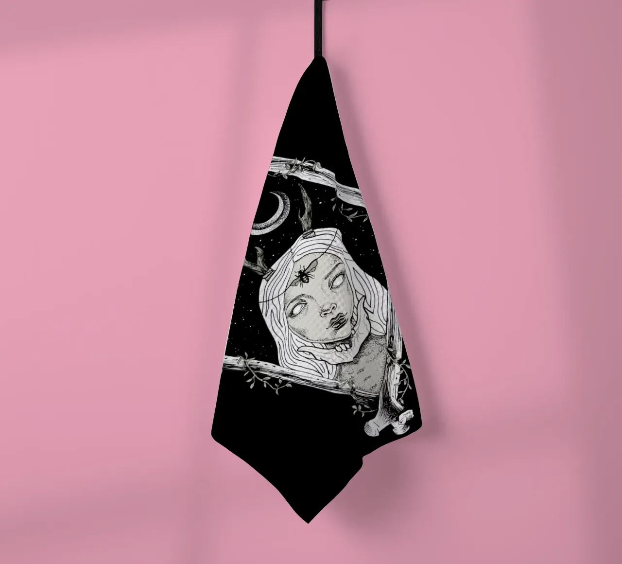 Bones Geschirrtuch von Alejandra Sáenz