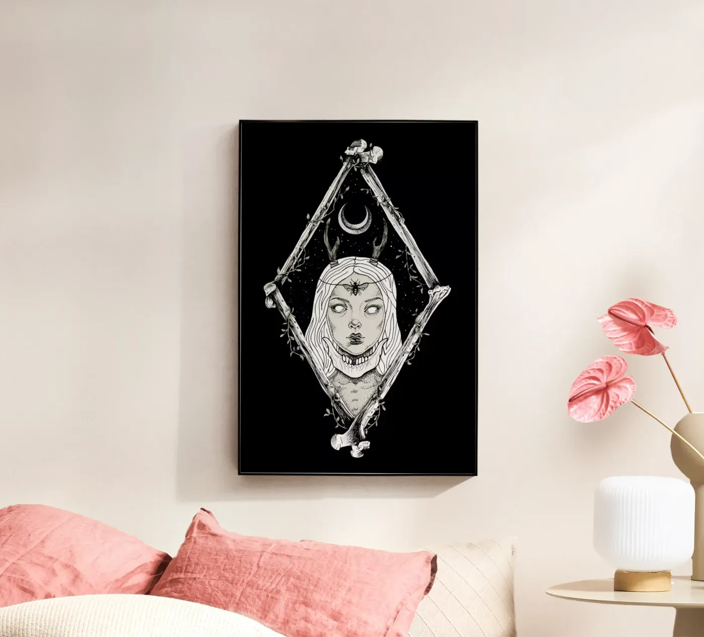 Bones acryl van Alejandra Sáenz