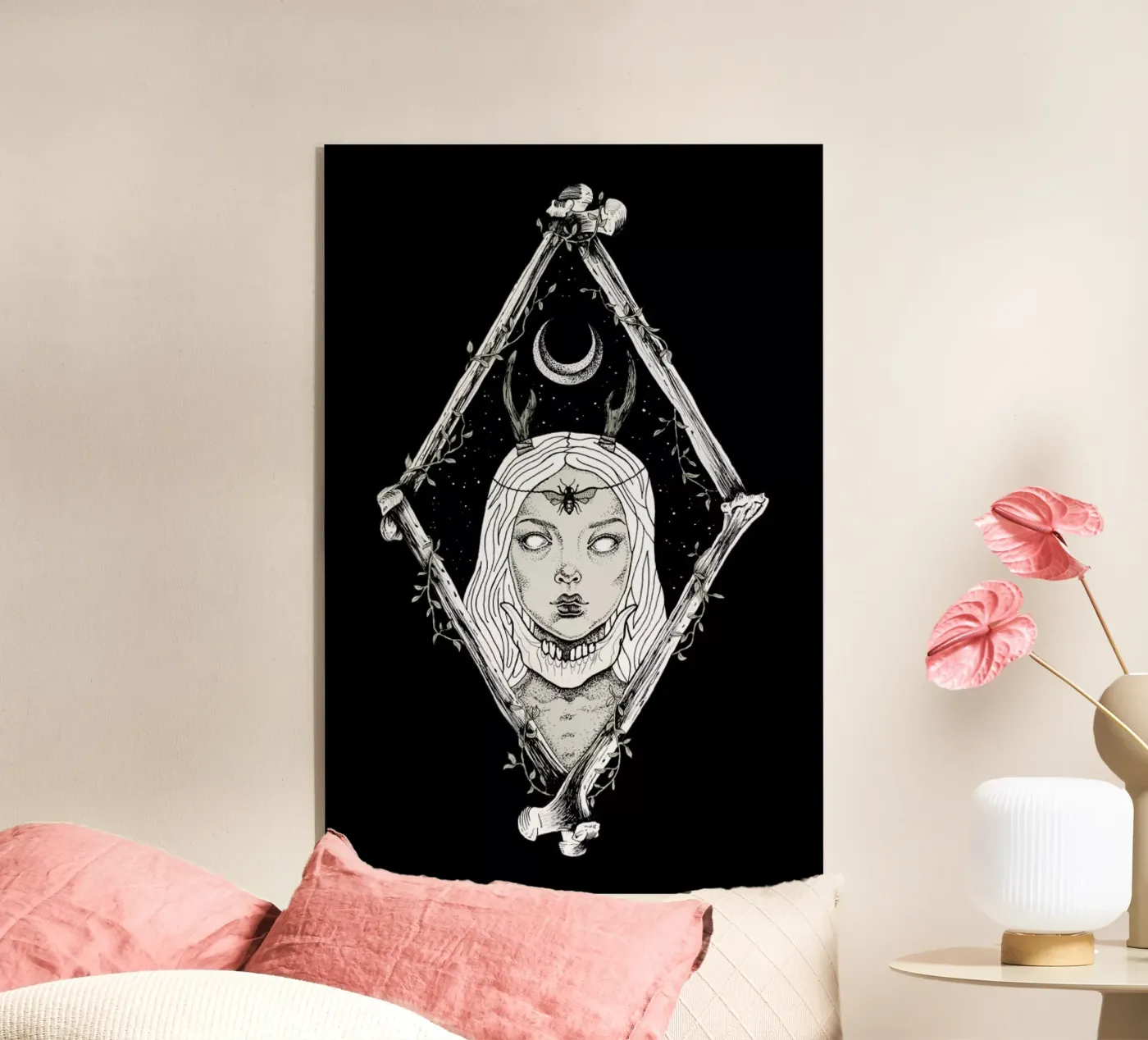 Bones acryl van Alejandra Sáenz