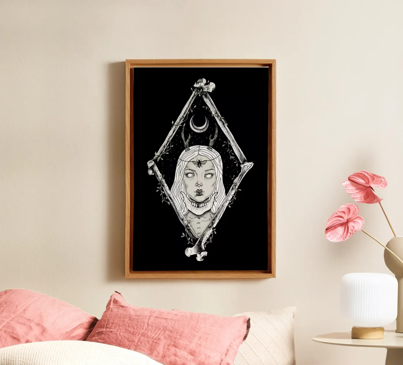 Bones canvas by Alejandra Sáenz