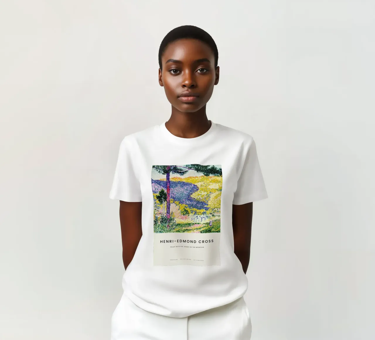 Cross - Valley with Fir: Shade on the Mountain t-shirt da Vintage by JUNIQE