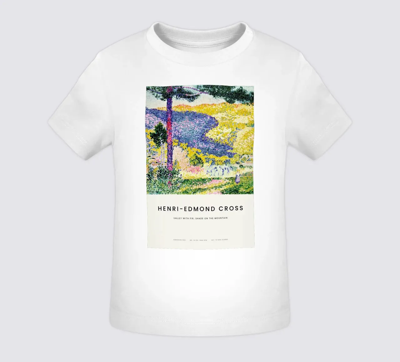 Cross - Valley with Fir: Shade on the Mountain maglietta neonato da Vintage by JUNIQE