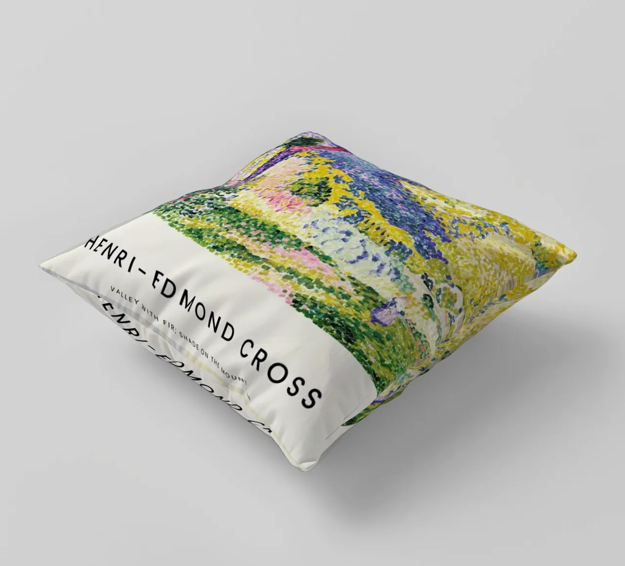 Cross - Valley with Fir: Shade on the Mountain cuscino da Vintage by JUNIQE