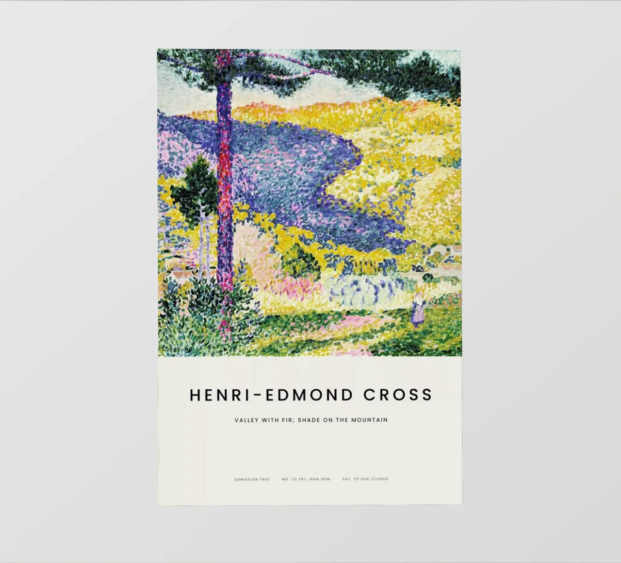 Cross - Valley with Fir: Shade on the Mountain telo in pvc da Vintage by JUNIQE