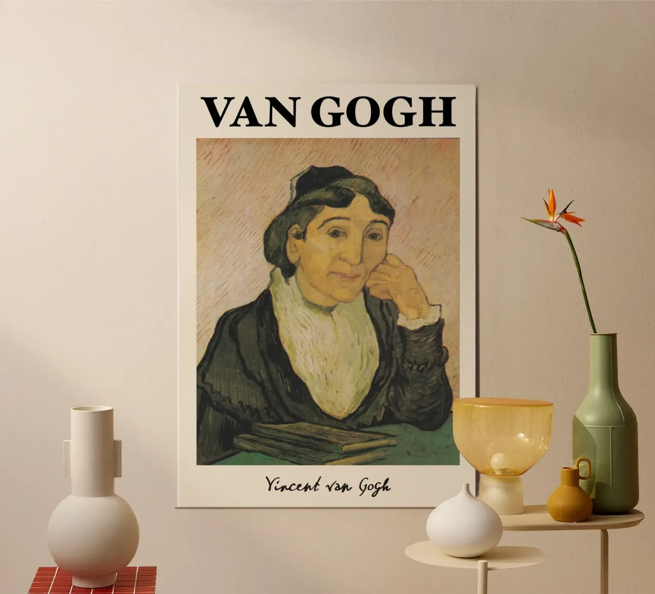 L'Arlésienne (Madame Ginoux) di Van Gogh - Post-Impressioni alluminio dibond da NorwesClub