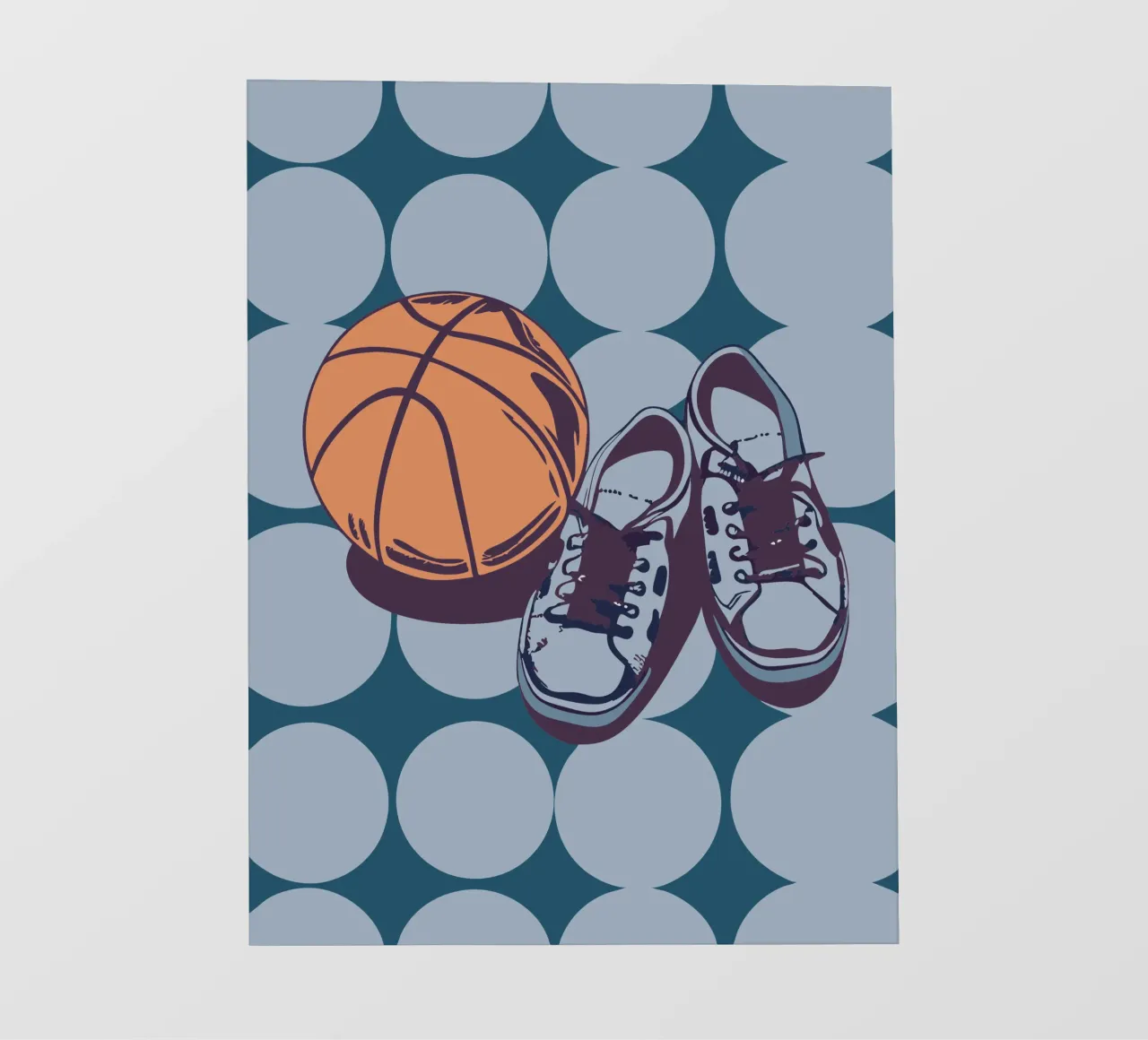 Pallacanestro e scarpe pellicola backlit da SPORTS ONLY