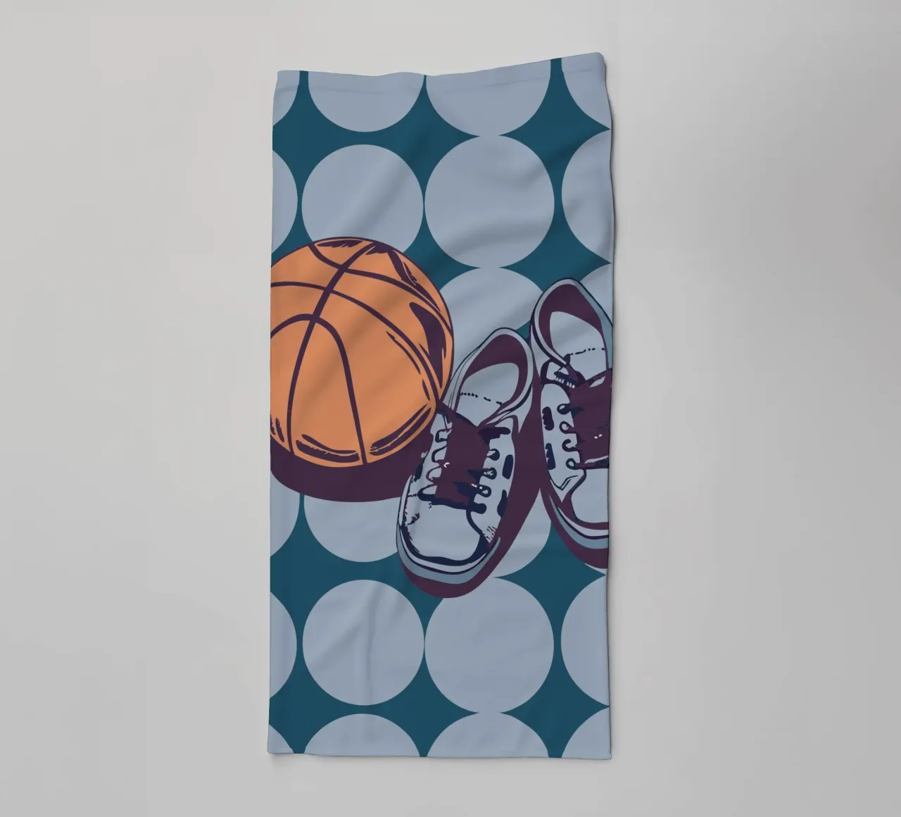 Basketball and Shoes towel by SPORTS ONLY