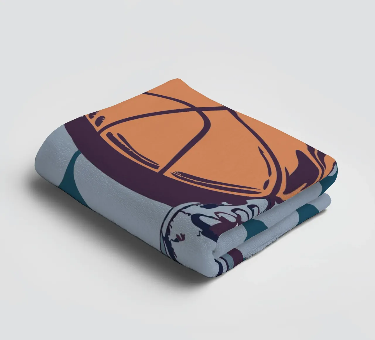 Basketball and Shoes towel by SPORTS ONLY
