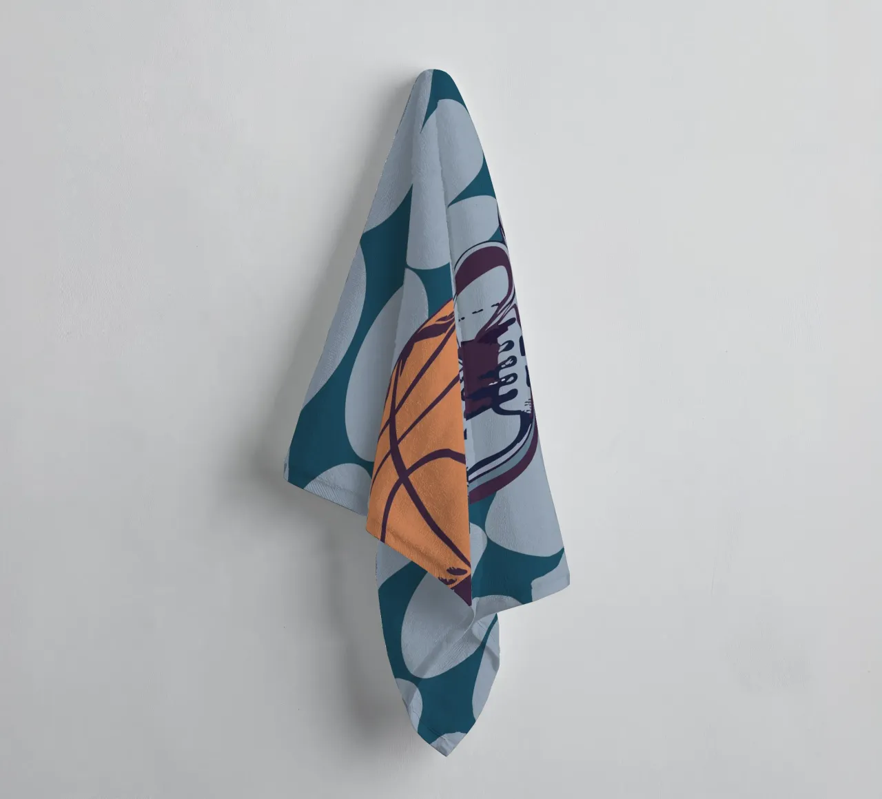 Basketball and Shoes towel by SPORTS ONLY