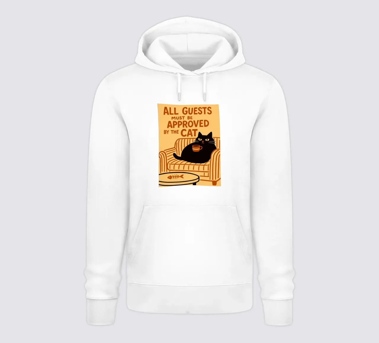 todos los invitados deben ser aprobados por el gato sudadera con capucha de the gan gan