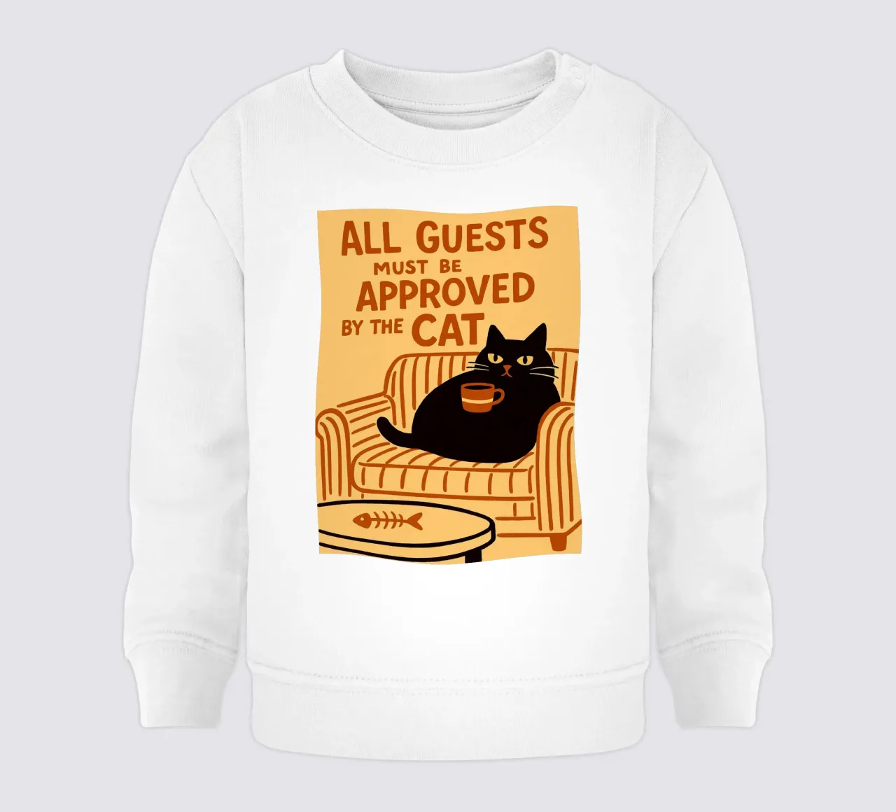 todos los invitados deben ser aprobados por el gato sudadera de bebé de the gan gan