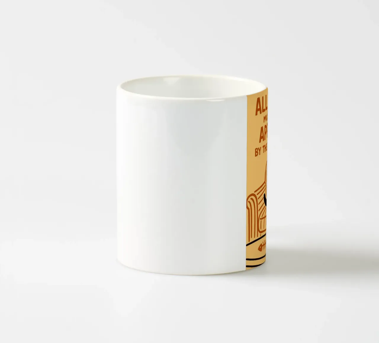 alle Gäste müssen von der Katze genehmigt werden Keramik Tasse von the gan gan