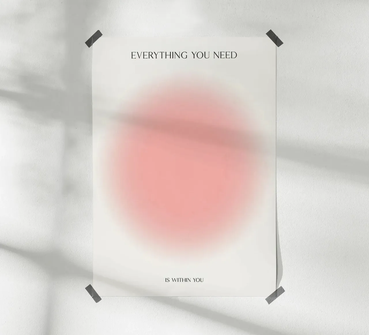 Energia dell'aura all'interno poster con telaio in alluminio da Birgitpopshop