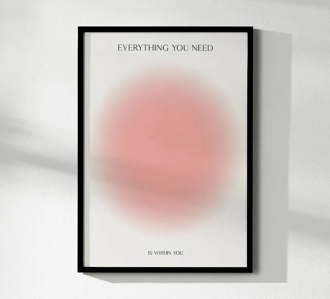 Energia dell'aura all'interno poster con telaio in alluminio da Birgitpopshop