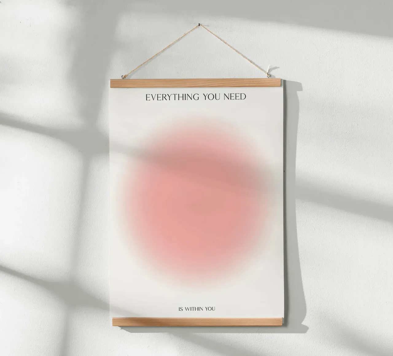 Energia dell'aura all'interno poster con telaio in alluminio da Birgitpopshop