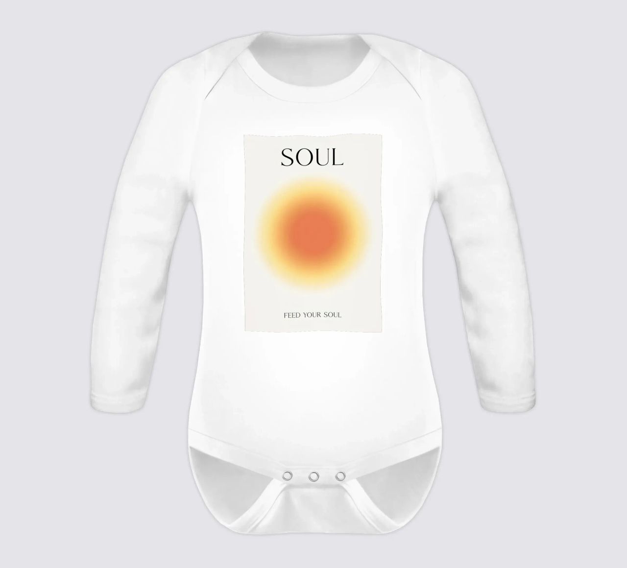 Positive Aura Seele Langarm Babybody von Birgitpopshop
