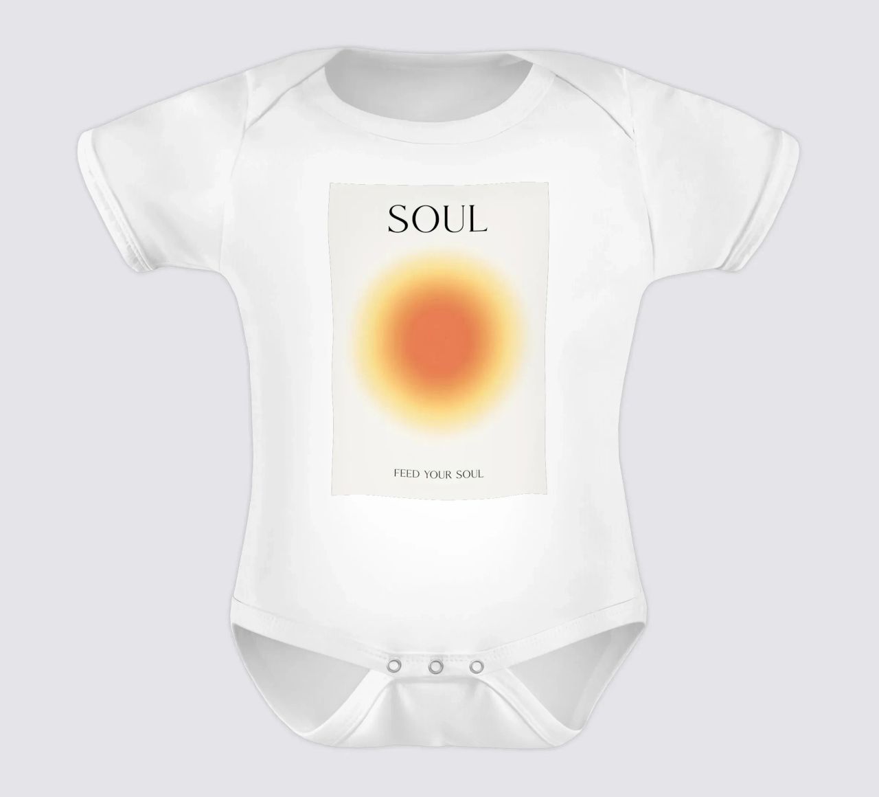 Positive Aura Seele Kurzarm Babybody von Birgitpopshop