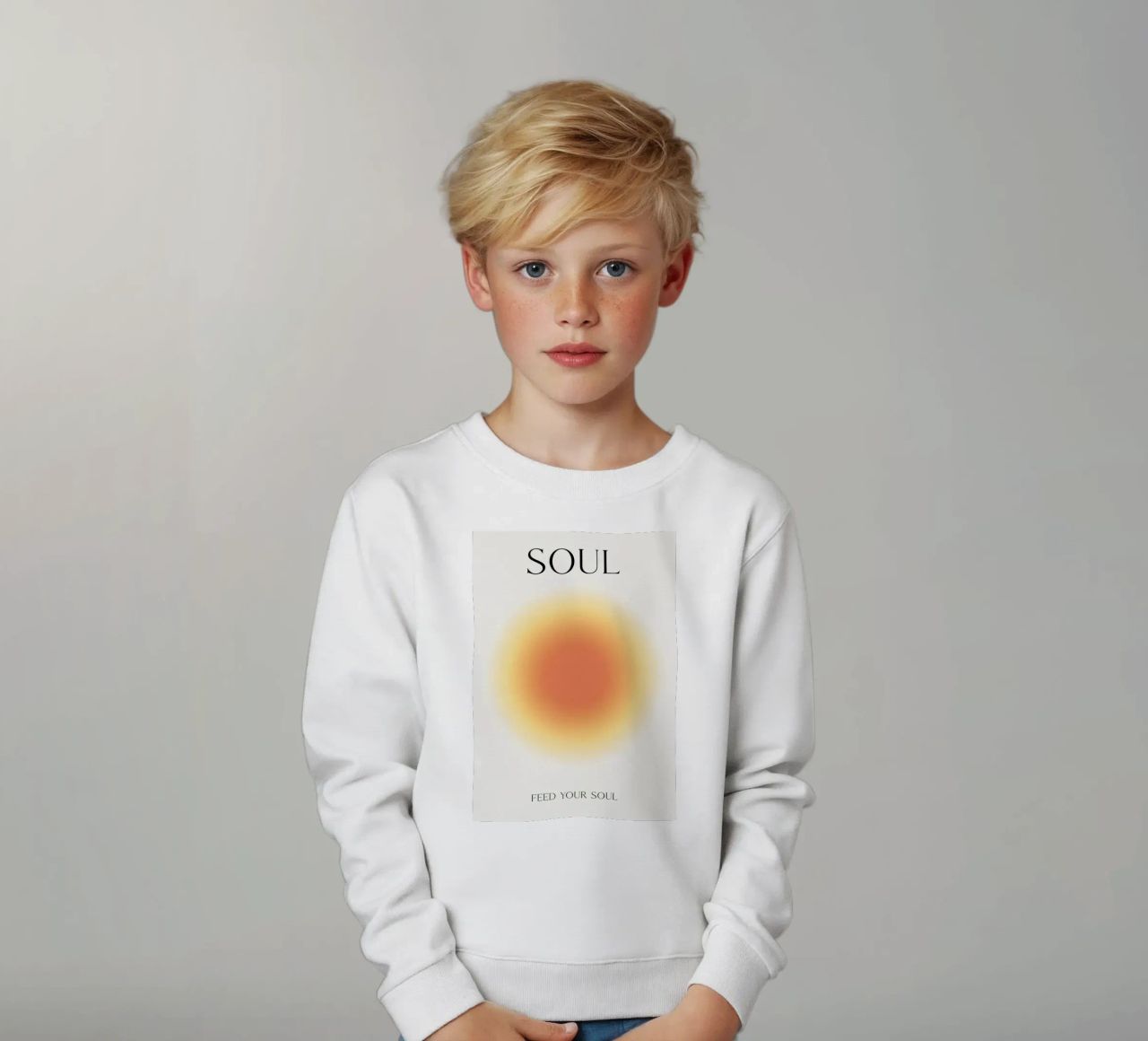 Positive Aura Seele Kinder Sweatshirt von Birgitpopshop