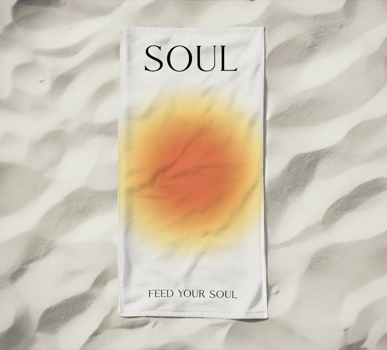 Positive Aura Seele Strandtuch von Birgitpopshop