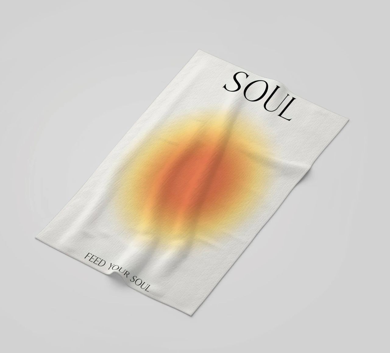 Positive Aura Seele Strandtuch von Birgitpopshop