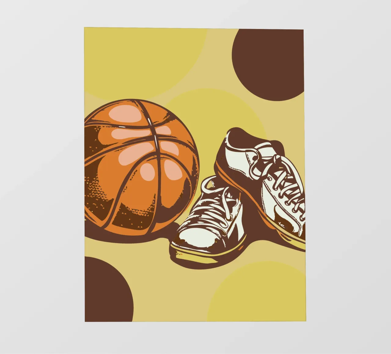 Pallacanestro e scarpe pellicola backlit da SPORTS ONLY