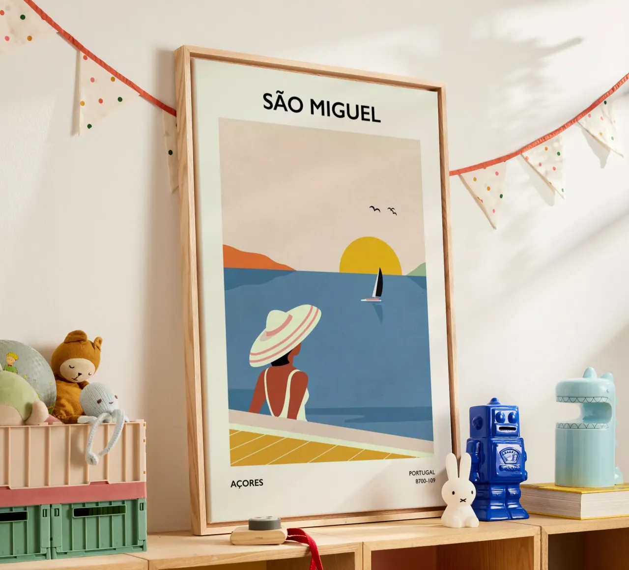 São Miguel II tela con Cornice a cassetta da Pure
