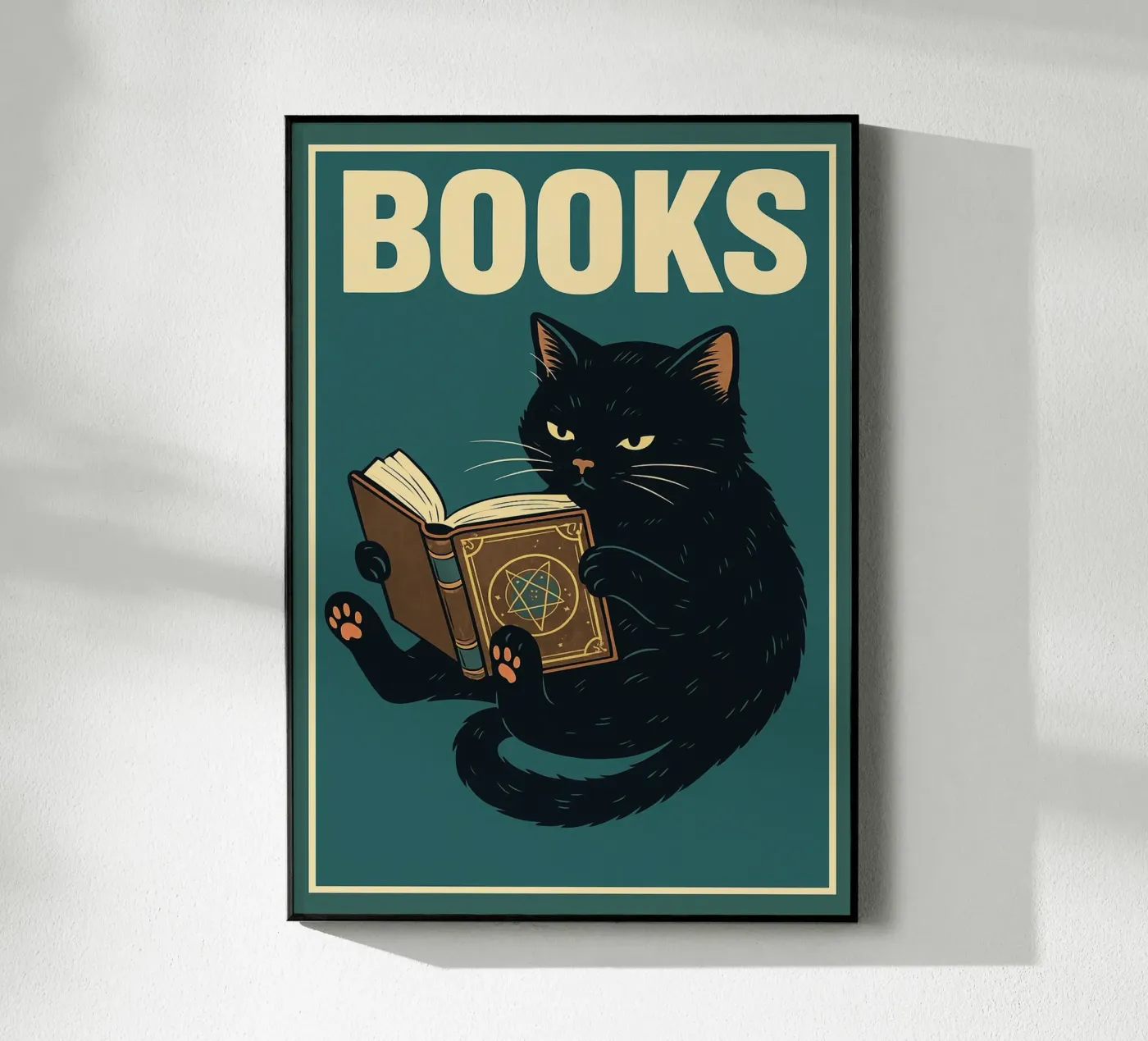 gatto e libro plexiglass da the gan gan