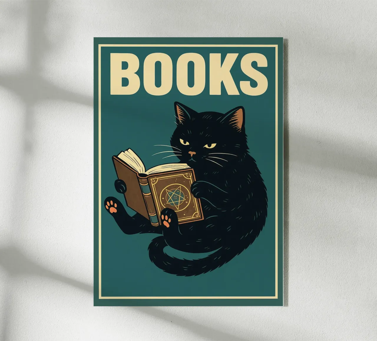 gatto e libro plexiglass da the gan gan