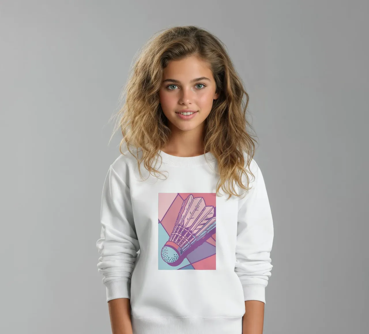 Badminton d'epoca felpa bambino da SPORTS ONLY