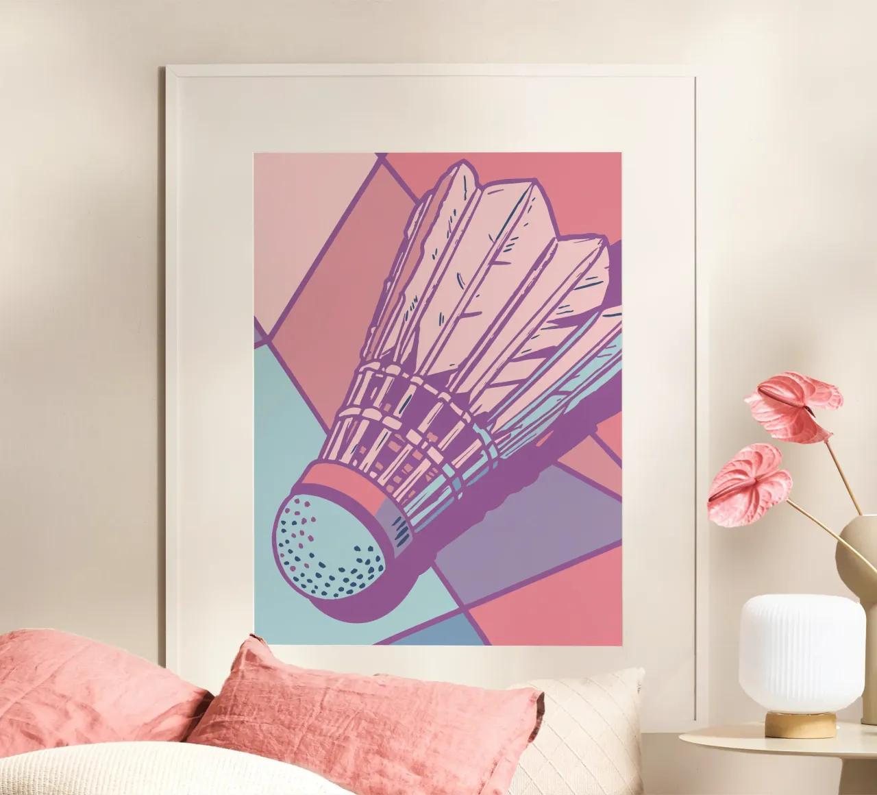 Badminton d'epoca poster da SPORTS ONLY
