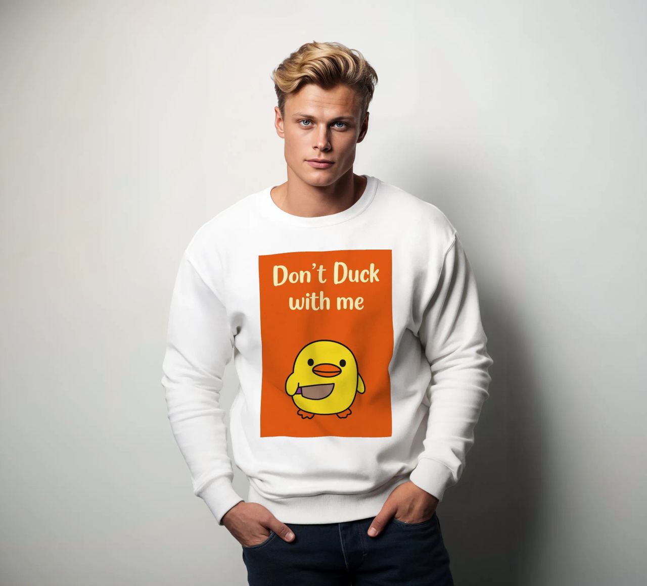 Non fare l'anatra con me Funny Duck felpa da the gan gan