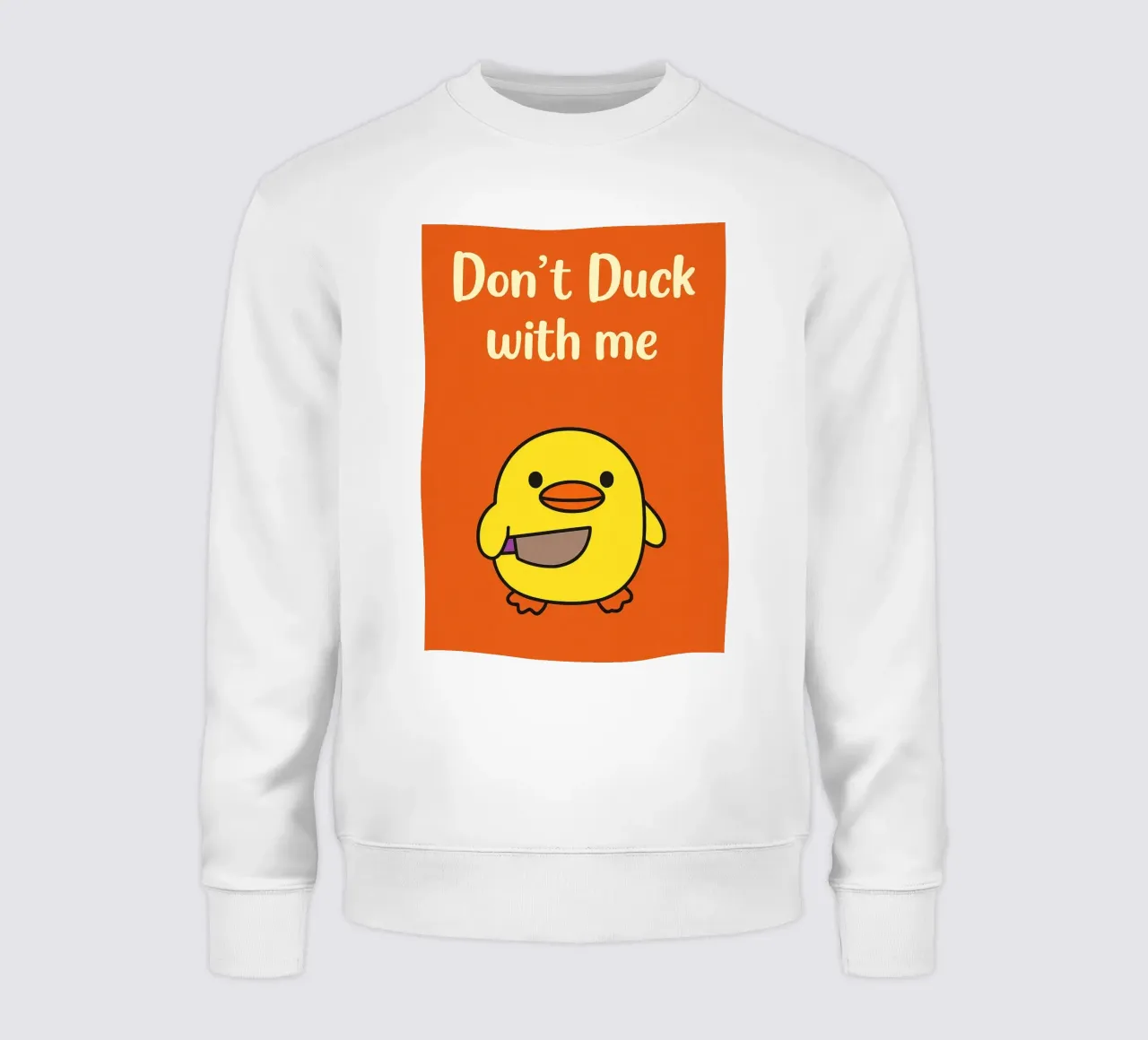 Non fare l'anatra con me Funny Duck felpa da the gan gan