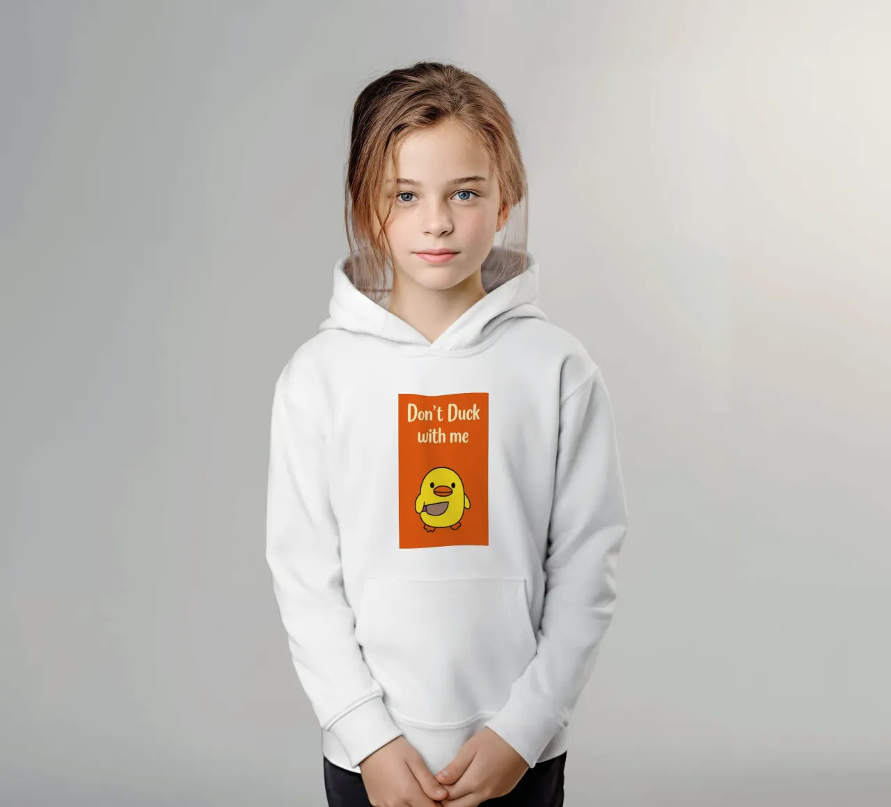 Non fare l'anatra con me Funny Duck felpa bambino con cappuccio da the gan gan