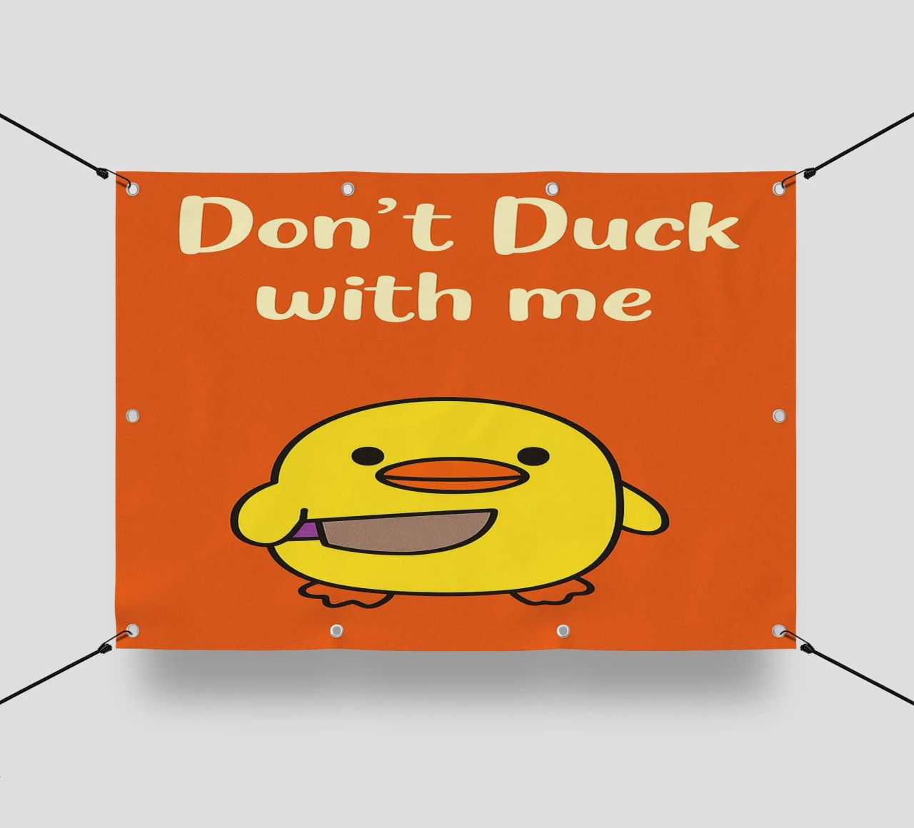 Non fare l'anatra con me Funny Duck telo in pvc da the gan gan