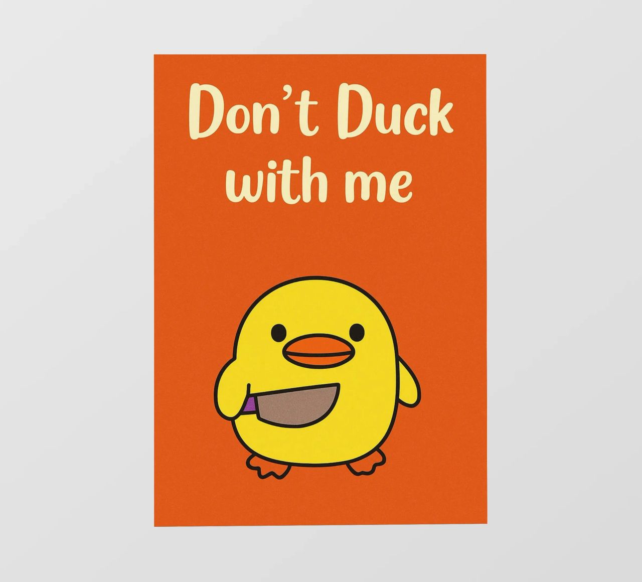 Non fare l'anatra con me Funny Duck telo in pvc da the gan gan