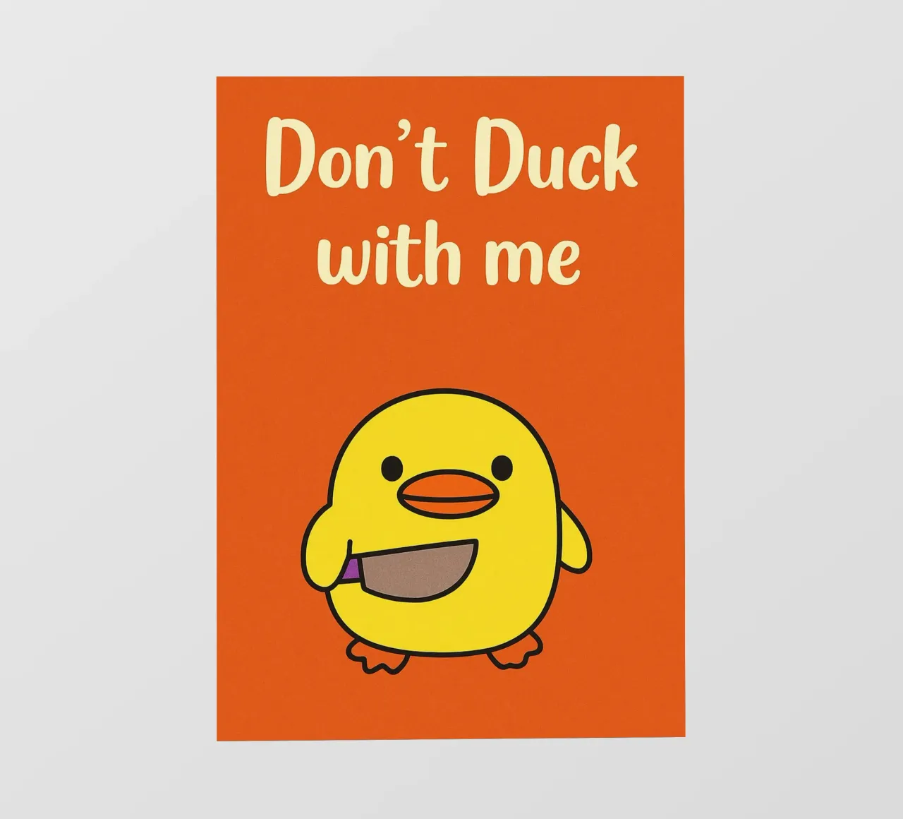 Non fare l'anatra con me Funny Duck telo in pvc da the gan gan