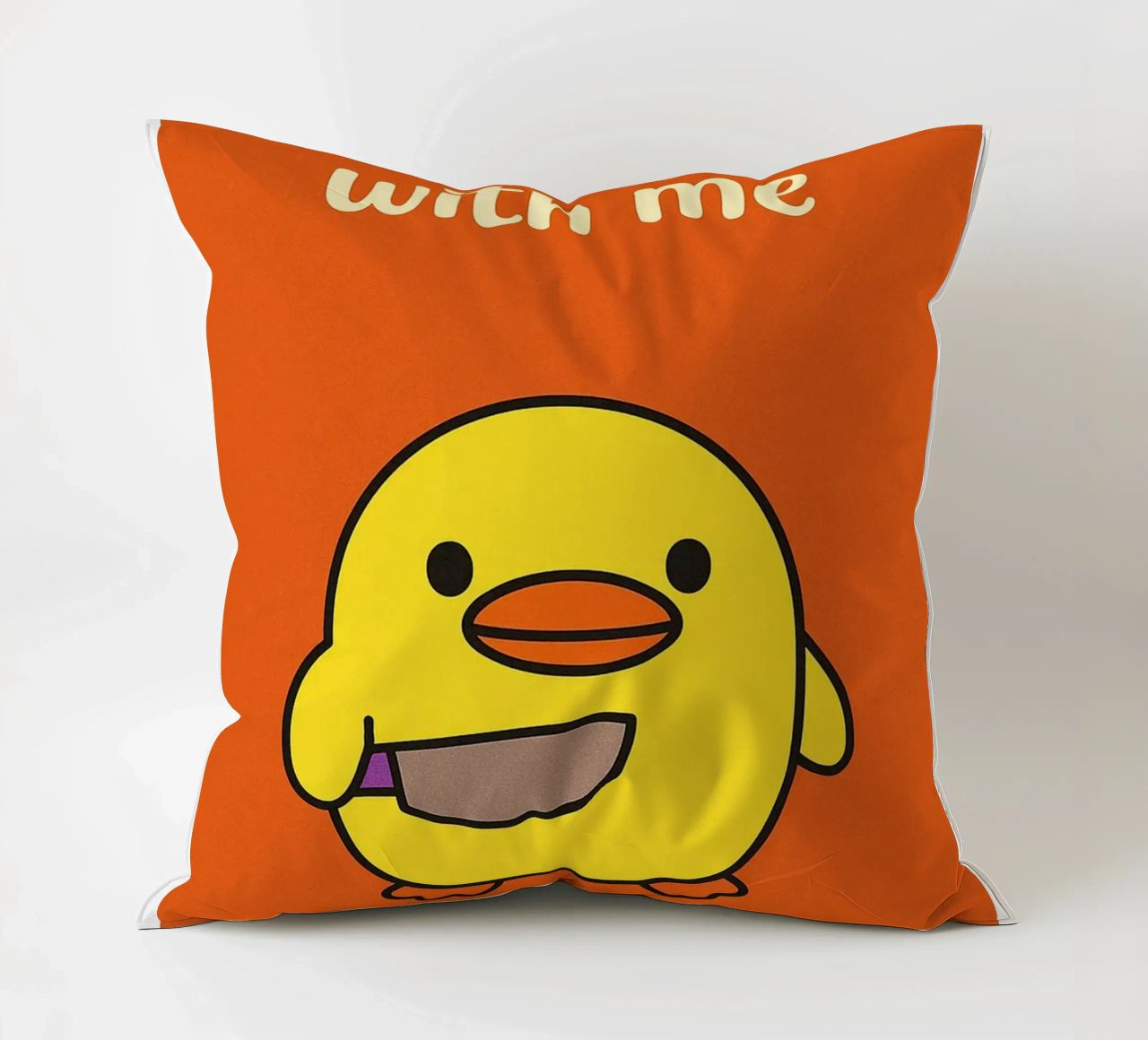 Non fare l'anatra con me Funny Duck cuscino da the gan gan
