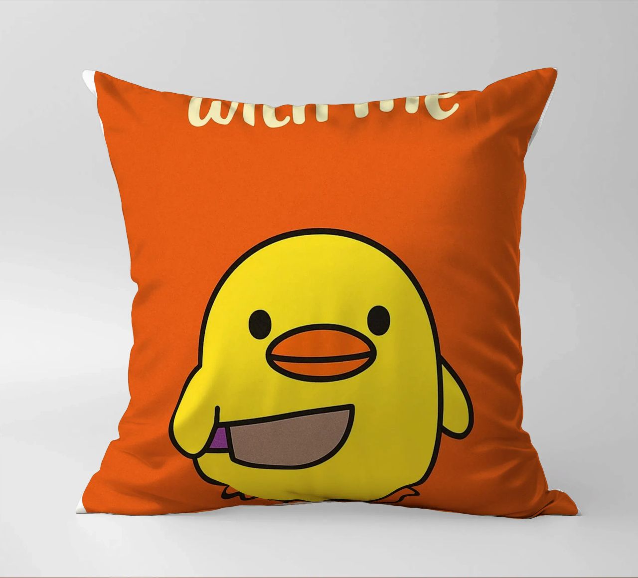 Non fare l'anatra con me Funny Duck cuscino da the gan gan