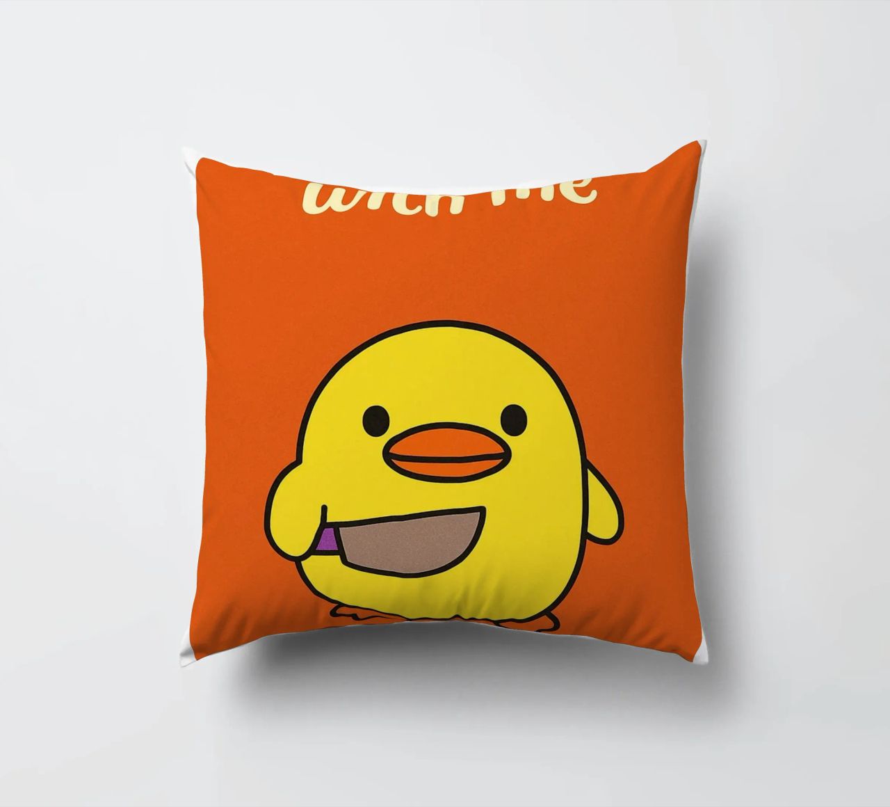 Non fare l'anatra con me Funny Duck cuscino da the gan gan