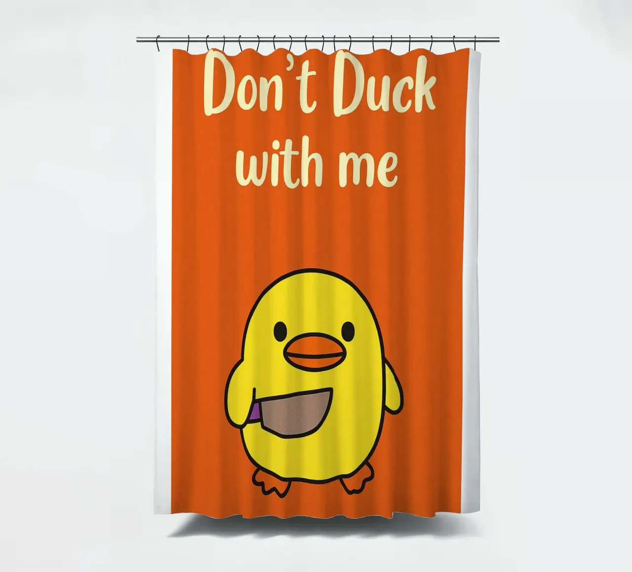 buk niet met mij Funny Duck douchegordijn van the gan gan