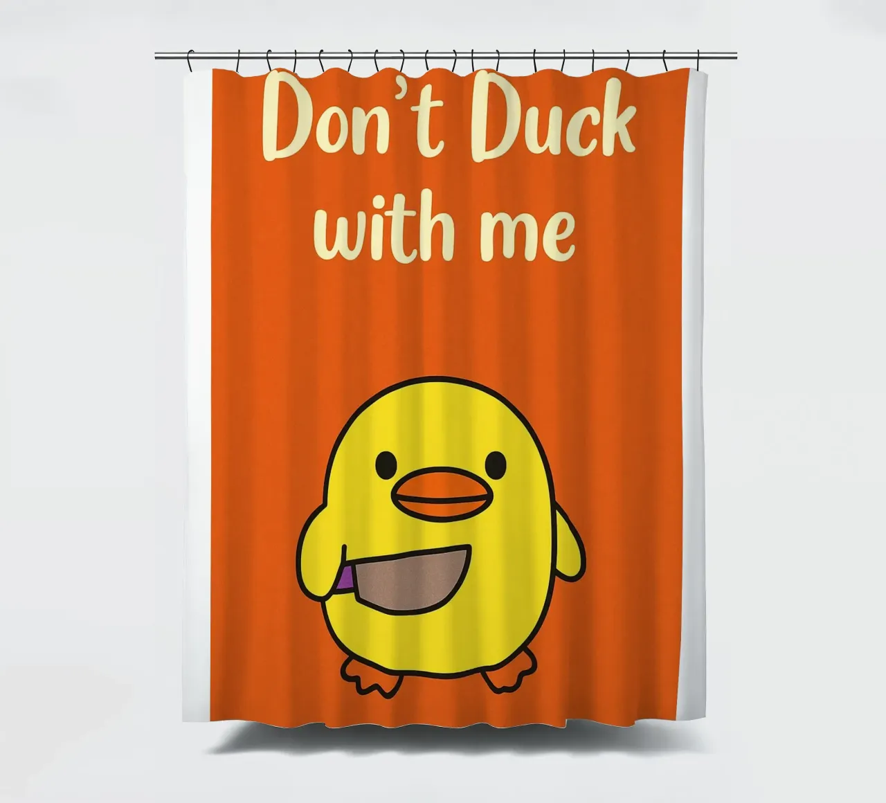 buk niet met mij Funny Duck douchegordijn van the gan gan