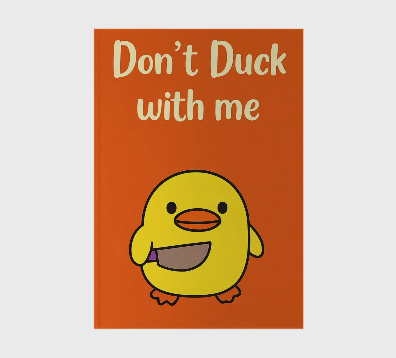 Duck dich nicht mit mir Funny Duck Notizbuch von the gan gan