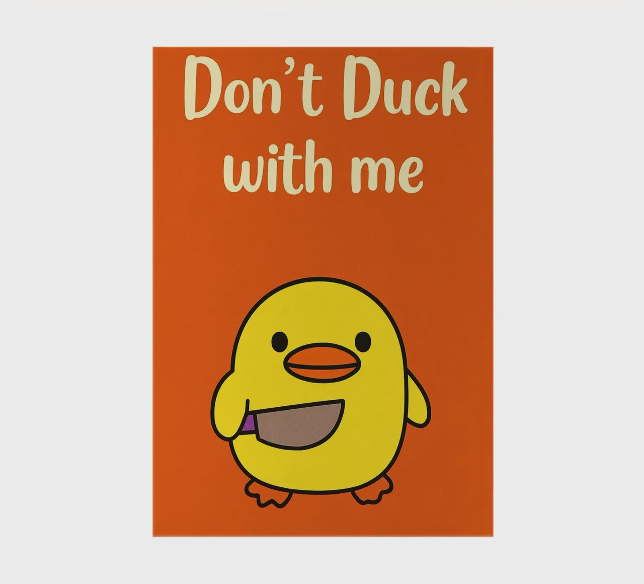 Duck dich nicht mit mir Funny Duck Notizbuch von the gan gan