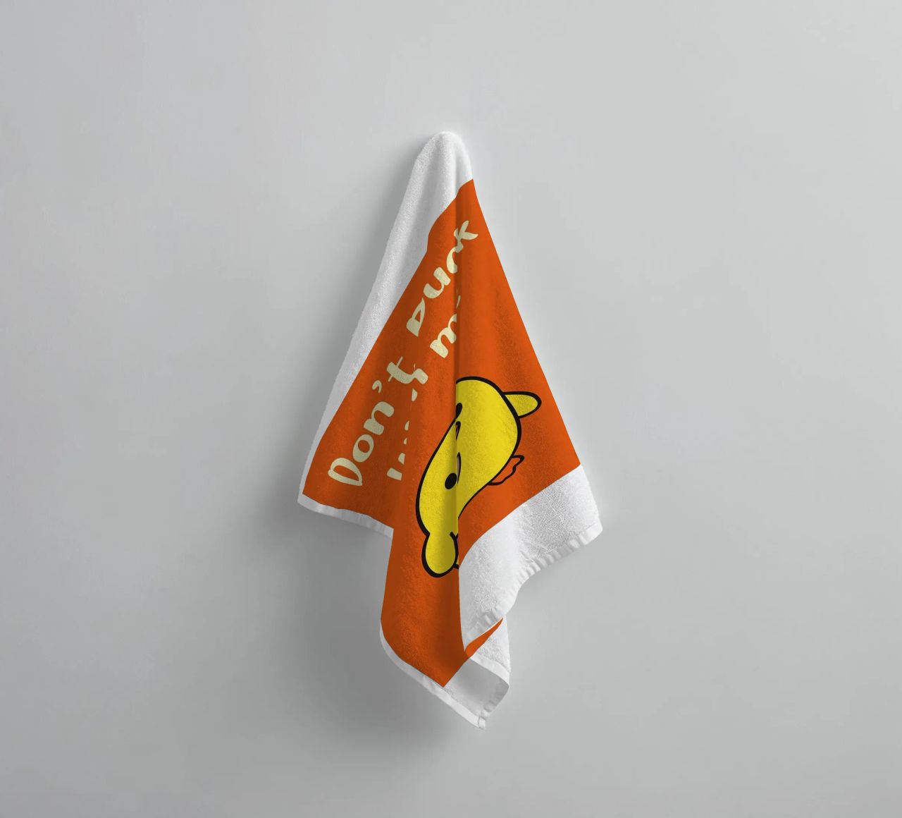 dont duck with me Funny Duck towel by the gan gan