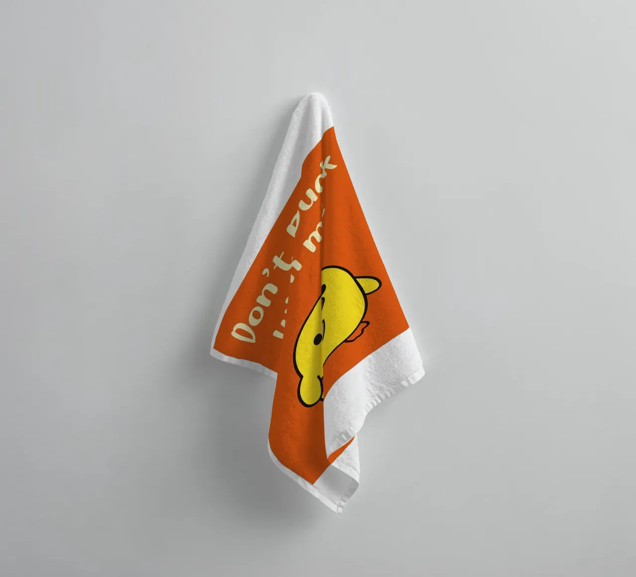 Non fare l'anatra con me Funny Duck asciugamano da bagno da the gan gan